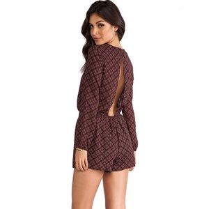 Lucca Couture | Open Back Long Sleeved Romper